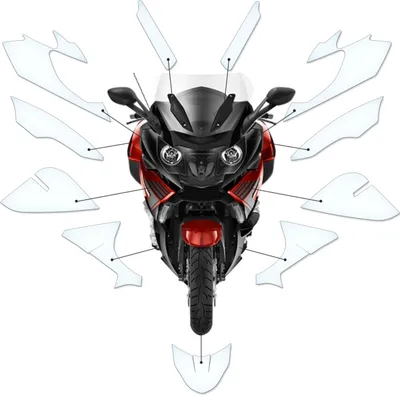Produktbild von Lackschutzfolie Steinschlagschutz passend für BMW K1600GT 2011-2016
