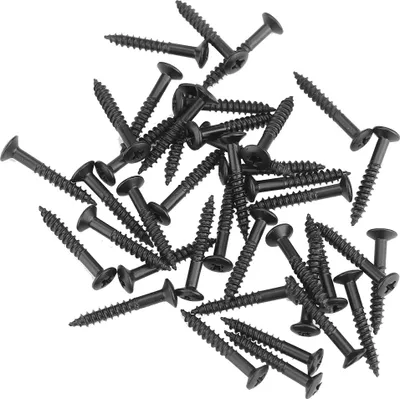 Image de 40 PCs guitare humbucker pickup set vis kit anneau montage surround (noir)