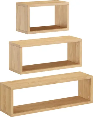 Produktbild von Wandablage schwebender Nachttisch Regal Ablage aus Buche Länge wählbar V-90.84-53