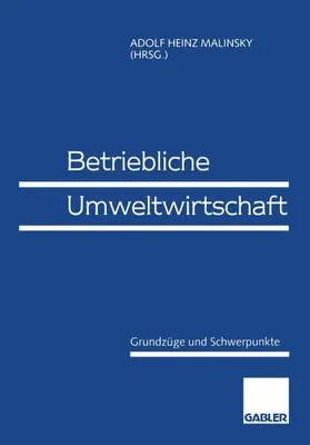 Produktbild von Betriebliche Umweltwirtschaft