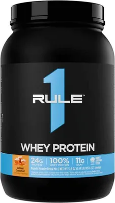 Produktbild von Rule1 R1 Whey Protein (2lbs) Salted Caramel - Eiweiße - Molkenprotein-Mischung