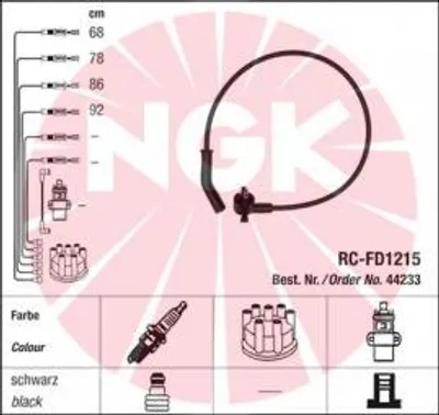 Produktbild von Ngk Zündleitungssatz  44233