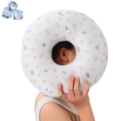 Imagen del producto de Solidchoice: Almohadilla en forma de rosquilla para prevenir el dolor de oídos durante el sueño