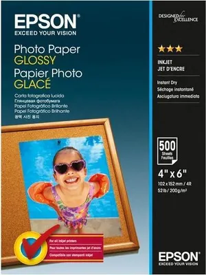 Immagine prodotto di Carta fotografica Epson, C13S042549, 10 x 15 cm, lucida