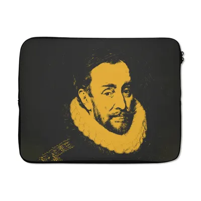 Produktbild von MuchoWow® Laptop Hülle 17 Zoll Laptoptasche Wilhelm von Oranien - Adriaen Thomasz - Alte Meister - Zipper - Schutzabdeckung