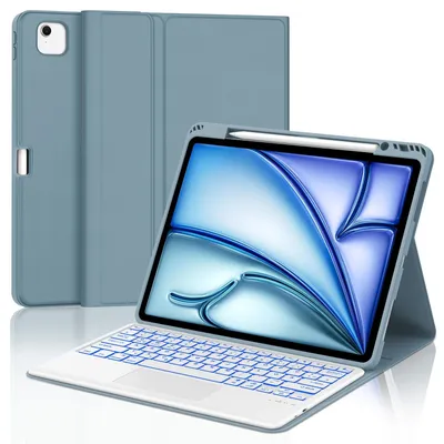 Produktbild von Hülle Tastatur für und Pro 13 hülle mit tastatur Smogblau Air 13 2026 M4 2025 M3 2024 M2