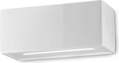 Produktbild von Wandleuchte Keramik E27 B: 25 cm Weiß länglich Modern Keramiklampe