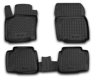 Gummi Fußmatten Set für Ford Mondeo MK4, Bj. 12/2010-8/2014, 4-teilig, schwarz