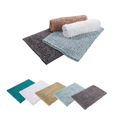 Produktbild von PANA® Mikrofaser Chenille Badematten - 50 x 80 cm - versch. Farben, Farben:Grau