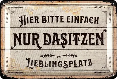 Produktbild von Lustiges Schild LANOLU Retro Metallschild Liebeskind Schild – Outdoor Gartendeko Garten Vintage Schilder – Chill Lounge Gartendeko – Wanddeko Gartensc