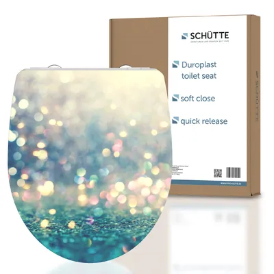 Obrázek produktu pro SCHÜTTE Duroplast HG WC sedátko MAGIC LIGHT, WC sedátko s měkkým zavíráním a rychloupínacím mechanismem