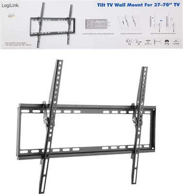 Immagine prodotto di LOGILINK LogiLink BP0039 Supporto/supporto per TV 177,8 cm (70") Nero, Acciaio inox