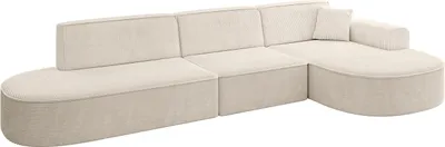 Produktbild von ALTDECOR Ecksofa in L-Form MARI-L2 - 328x171x79,5 cm Beige - Corner Sofa Bett Eckcouch Couch Wohnlandschaft Cauchsofa