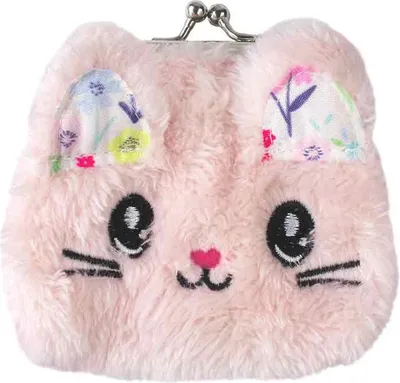 Produktbild von Flauschige Einhorn Knipsbörse für Kinder - 9,5x9 cm