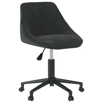 Immagine prodotto di vidaXL Sedia da ufficio girevole in velluto nero