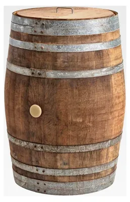 Produktbild von Regentonne mit Deckel, Holzfass, Eiche 225 Liter Wasserfass