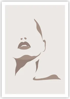 Produktbild von Poster - Poster ohne Rahmen - Boho Frau Mund - 70x100 cm - Wand Bild - Wanddeko - Wandbilder - Kunstposter - Wandposter - Bilder - Kunstdruck - Wanddekoration - Wandbild - P2XPA70x100-4759