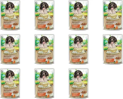 Produktbild von Beutel STUZZY Truthahn mit Karotte 100g / Packung 11 Stk.