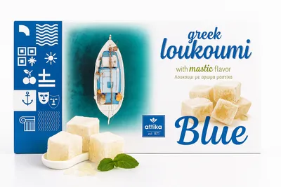 Produktbild von Attika Loukoumi Mastiha 280 g – Traditionelle griechische Gelee-Süßigkeit