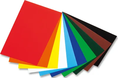Produktbild von folia Glanzpapier (B)350 x (L)500 mm farbig sortiert 50 Blatt