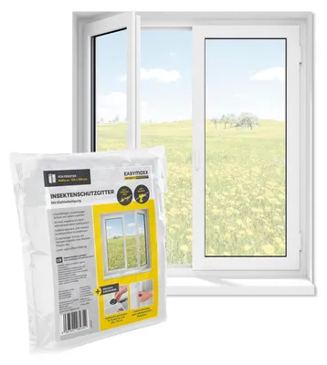 Immagine prodotto di EASYmaxx Insect Protect Zanzariera - per finestre fino a 130x150 cm - Velcro