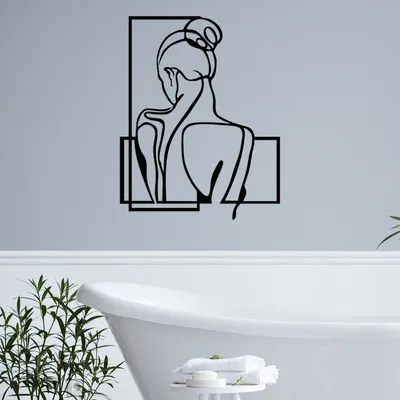 Immagine prodotto di Wallity, Backround, Accessorio decorativo da parete in metallo, 100 % METALLO, Nero, 57 x 73 cm