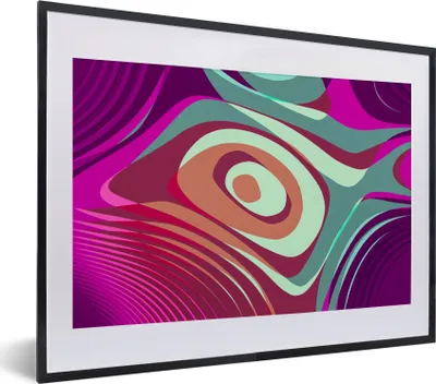 Produktbild von MuchoWow® MuchoWow® Gerahmtes Poster Abstrakter Hintergrund 40x30 cm - Poster mit zchwarzem Bilderrahmen - Bilderrahmen - Poster im Rahmen