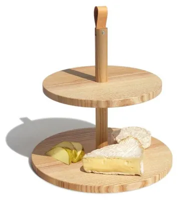 Produktbild von Side by Side Etagere aus Holz, Design Sabine Meyer, 21/27 x 28 cm, zerlegbar