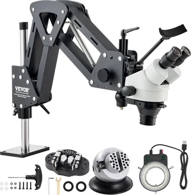 Produktbild von Multi-Directional Microscope Spring Bracket Ball Vise Ring Light 7X-45X