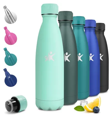Produktbild von JAPORIA Thermosflasche 500ml, Trinkflasche Kohlensäure Geeignet, BPA-frei Isolie