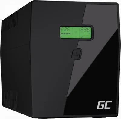 Produktbild von Green Cell® UPS USV Unterbrechungsfreie Stromversorgung 2000VA (1400W) mit Überspannungsschutz 230V Line-Interactive AVR Pure Sine Wave USV-Anlage USB/RJ45 2X Schuko 2X IEC Ausgänge LCD Bildschirm