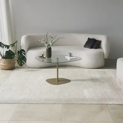 Obrázek produktu pro Skye Decor, Soho - transparentní, zlatý, konferenční stolek, 100 % tvrzené sklo, transparentní, 85 x 67 x 40 cm