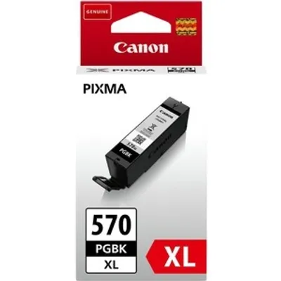 Produktbild von Canon PGI-570BK XL Tinte (Pigment-Schwarz) mit hoher Reichweite (Doppelpack), Hohe (XL-) Ausbeute, Schwarz, Tinte auf Pigmentbasis, 22 ml, 2 Stück(e), 500 Seiten