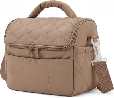 Imagen del producto de Bolsa térmica aislada, de doble capa, con capacidad de 6,7 litros, ligera y portátil, ideal para el trabajo y para picnics