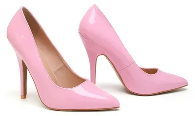 Zdjęcie produktu dla Eleganckie czarne pompy z koronką marki Gizelle Damen, lakierowane na różowo, rozmiar 46 EU