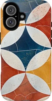 Produktbild von Geometrisches Retro-Muster – Hülle Kompatibel mit iPhone 16