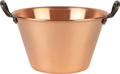 Produktbild von Cuisine Romefort | Kupfer Marmeladentopf Ø 26,5 cm - 4 Liter Inhalt | Griffe aus Gusseisen | Kupfertopf zum Kochen von Marmelade