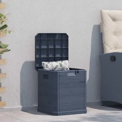 Obrázek produktu pro vidaXL Zahradní úložný box 90 l antracitový