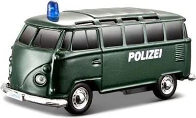 Produktbild von Maisto - VW T1 Einsatzfahrzeug mit Licht & Sound (12cm) Polizei