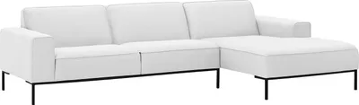 Produktbild von home24 Ecksofa mit Longchair - Webstoff