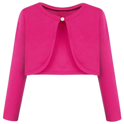 Immagine prodotto di Omgoods - Cardigan da bambina in cotone con bottoni e maniche lunghe