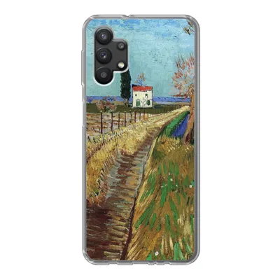 Produktbild von MuchoWow® Handyhülle Schutzhülle Hülle für Samsung Galaxy A32 5G Weg durch ein Weidenfeld - Vincent van Gogh Silikon Softcase Handy Hülle - Softcase