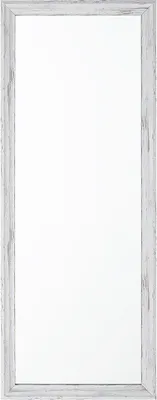 Produktbild von BELIANI Wandspiegel Weiß 50 x 120 cm Holzoptik Kunststoff Rechteckig Vintage