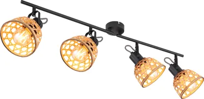 Produktbild von Globo Lighting Strahler Metall schwarz matt, 4x E27 LED