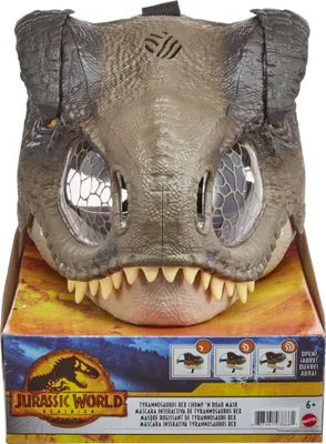 Immagine prodotto di Mattel Jurassic World T Rex maschera facciale con suoni