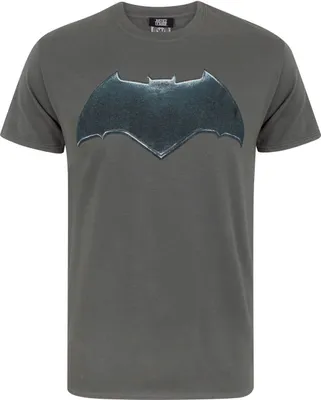 Produktbild von Justice League Herren Batman Logo T-Shirt NS4408 (S) (Anthrazit)
