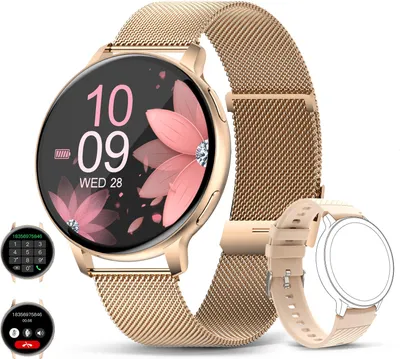 Immagine prodotto di Smartwatch Uomini Bluetooth Chiamata vocale Frequenza cardiaca Monitor Salute 1,39 pollici grande schermo Moda Sport IP67 impermeabile Donne Smartwatch