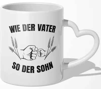 Produktbild von 22Feels Sohn Geschenk Geburtstag 18 Jahre Kinder Tasse Weihnachten Teenager Männer Abitur Master Bachelor Uni Abaschluss Firmung Konfirmation Meistertitel (Herzhenkel Weiss)
