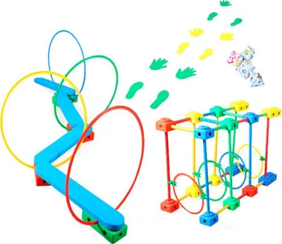 Produktbild von Geschicklichkeitsspiel für Kinder ab 3 Jahren, leicht, mit Tragetasche, für drinnen und draußen