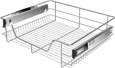 Produktbild von KESSER® Teleskopschublade  Küchenschublade  Küchenschrank  Korbauszug  Schrankauszug  Vollauszug  Schublade, Silber, 1x 60cm